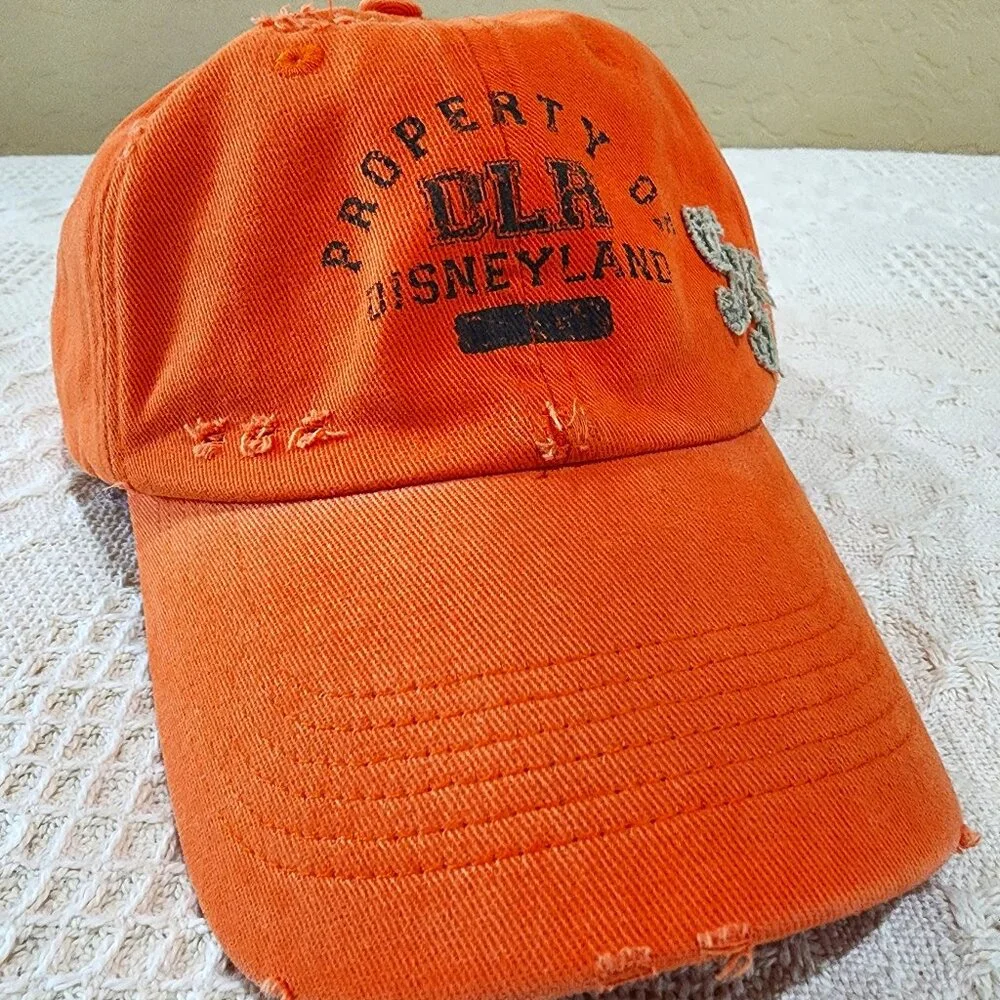 Property of Disneyland DLR 55th Anniversary Orange Adult Baseball Ball Cap Hat